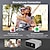 abordables Proyectores-Archtech yt500 mini proyector led 320x240 píxeles compatible con 1080p audio usb portátil home media vid home theater video beamer vs yg300