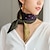 cheap Women&#039;s Scarves-Women&#039;s Square Scarf Party Dailywear Holiday Blue Purple Scarf Color Block