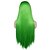 abordables Perruques Synthétiques Dentelle-Perruque en dentelle synthétique crépus style droit 12-26 pouces partie centrale verte 13*2.5 perruque avant de lacet perruque pour femme fruit vert