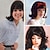 cheap Costume Wigs-Vintage Brown Wig 50‘s 60‘s 70‘s with Bangs Synthetic Hair for Women  Party Halloween Wig