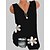 ราคาถูก เสื้อผู้หญิง-สำหรับผู้หญิง เสื้อกล้าม Camis สีดำ ลายดอกไม้ ลายพิมพ์ เสื้อไม่มีแขน ทุกวัน ฮอลิเดย์ Street Chic ไม่เป็นทางการ คอวี ปกติ ธีมลายดอกไม้ S / พิมพ์ 3 มิติ