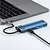 cheap USB Hubs &amp; Switches-Baseus Metal Gleam Series 8-in-1 Multifunctional Type-C HUB Docking Station Blue