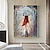 cheap People Paintings-Handmade Hand Painted Oil Painting Wall Art Abstract Sexy Woman Canvas Painting Home Decoration Decor Rolled Canvas No Frame Unstretched