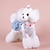 cheap Dog Clothing &amp; Accessories-Dog Cat Dress Solid Colored Fashion Cute Sports Casual / Daily Dog Clothes Puppy Clothes Dog Outfits Soft Blue White Rosy Pink Costume for Girl and Boy Dog Cotton XS S M L XL XXL