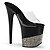 hesapli Kadın Sandaletleri-Kadın&#039;s Topuklu Terlikler Stiletto Topuklu Ayakkabıları Temizle Platform Sandalet Payet Pompalar Burnu Açık Parti Kumsal PU Deri Mokasen Solid Siyah