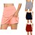 cheap Yoga Shorts-Women&#039;s Yoga Shorts Yoga Skirt Workout Shorts High Waist Skort Bottoms Solid Color Tummy Control Butt Lift Quick Dry 2 in 1 Gray Rosy Pink Burgundy Clothing Clothes Yoga Fitness Gym Workout Pilates