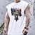 cheap Men&#039;s Casual T-shirts-Men&#039;s Unisex T shirt Tee Hot Stamping Graphic Prints Flag Crew Neck Street Daily Print Cap Sleeve Tops Designer Casual Big and Tall Sports White Black Brown / Summer / Summer