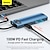 cheap USB Hubs &amp; Switches-Baseus Metal Gleam Series 8-in-1 Multifunctional Type-C HUB Docking Station Blue