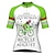 cheap Cycling Jerseys-21Grams Women&#039;s Cycling Jersey Short Sleeve Bike Top with 3 Rear Pockets Mountain Bike MTB Road Bike Cycling Breathable Quick Dry Moisture Wicking Reflective Strips White Green Yellow Graphic
