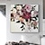 halpa Kukka-/kasvitaulut-Hang-Painted öljymaalaus Maalattu Neliö Asetelma Kukkakuvio / Kasvitiede Moderni Joustava kangas