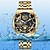 cheap Quartz Watches-2022 New Va-2452 Sun Moon Star Men&#039;S Watch Skeleton Calendar Non-Mechanical Tourbillon Quartz Waterproof Watch