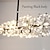 abordables Diseño de línea-Candelabro de estilo floral de 105 cm, lámpara colgante de cristal, led de acero inoxidable, estilo artístico, sala de estar moderna, comedor, dormitorio