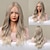 cheap Synthetic Lace Wigs-HAIRCUBE Ombre Auburn/Golden/Brown 22 inch Lace Front Wig Long Water Wavy 13*4*1 T Part Kanekalon Lace Wig With Baby Hair for Woman 180% Density