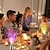 abordables Lámparas LED Novedosas-Lámpara de fibra óptica led multicolor, decoración de interiores, centro de mesa, lámpara de boda de vacaciones, lámpara de luz de noche led