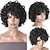 halpa Korut ja asusteet-synteettinen peruukki afrokihara otsatukka koneella tehty peruukki lyhyet mustat synteettiset hiukset naisten cosplay-bileet yhdistettynä disco kaulakoru, korvakorut, sormus ja aurinkolasit polttarien juhliin
