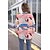 cheap Women&#039;s Tops-Women&#039;s Blouse Butterfly Bird Daily Weekend Butterfly Blouse Shirt Long Sleeve Button Print Shirt Collar Casual Streetwear Hawaiian White Pink S / 3D Print