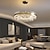abordables Lustres-60 cm dimmable cristal suspension led lustre en acier inoxydable style nordique salon salle à manger 110-120v 220-240v