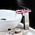 cheap Classical-Temperature control LED Bathroom Sink Faucet,Tall Body Golden Basin Tap Single Handle One Hole Bath Tap