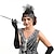 billige Great Gatsby-Retro / vintage De livlige 20-årene 1920-tallet Den store Gatsby Flapperpannebånd i 1920-stil Charleston Dame Maskerade Fest / aften Hodeplagg