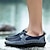 ieftine Încălțăminte manuală pentru bărbați-Bărbați Mocasini &amp; Balerini Mărime Plus Size Mocasini de vara Pantofi lucrați manual Pantofi de confort Plimbare Casual În aer liber Zilnic Plasă PU Dantelat Negru Albastru Maro Vară Primăvară