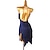 זול הלבשה לריקודים לטיניים-סלסה לריקוד שמלת ריקוד לטיני ציצית מפוצלת מפרק אימון ביצועים לנשים צ&#039;ינלון ללא שרוולים