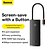 cheap USB Hubs &amp; Switches-Baseus Lite Series 5-Port Type-C HUB Docking Station (Type-C to HDMIUSB3.0*3PD) Black