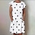 Χαμηλού Κόστους Γυναικεία Φορέματα-Γυναικεία Φόρεμα πουά Μίνι φόρεμα Λευκό Μαύρο Βαθυγάλαζο Ρουμπίνι Κοντομάνικο Πουά Τσέπη Άνοιξη Καλοκαίρι Στρογγυλή Ψηλή Λαιμόκοψη Καθημερινό Φαρδιά 2022 Τ M L XL XXL 3XL 4XL 5XL