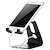 cheap Phone Holder-Cell Phone Stand Holder Aluminum Alloy Desktop Cradle Dock Anti-Slip Base and Convenient Charging Port office Compatible with Smartphone Android apple iPhone Tablet Adjustable