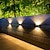 cheap Outdoor Wall Lights-4pcs Solar Wall Lights Outdoor 6LED Waterproof Wall Lamp for Balcony Patio Courtyards Fence Lamps Garden Decor Solar Outdoor Wall Light
