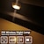 abordables Decoración y lámparas de noche-Luz led con sensor de movimiento de 2/6 Uds., lámpara de pared inalámbrica con pilas, luz nocturna sin reflejos, luz led para puerta de armario y pasillo