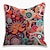 cheap Boho Style-Paisely Double Side Cushion Cover 4PC Soft Decorative Square Throw Pillow Cover Cushion Case Pillowcase for Sofa Bedroom Superior Quality Mashine Washable