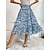 cheap Women&#039;s Clothing-Women&#039;s Print Flower / Floral Daily Regular Spring &amp;  Fall Blue