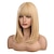 abordables Perruques Synthétiques Sans Bonnet-perruques longues blondes pour les femmes perruque de cheveux ombre en couches avec une frange soignée perruques barbiecore
