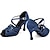 ieftine Pantofi de Dans-Pentru femei Încălțăminte latină Pantofi De Dans Interior Performanță ChaCha Practică Toc Înalt Pantofi vârf deschis Cureaua de legătură Adulți Albastru