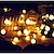 abordables Guirlandes Lumineuses LED-guirlandes solaires extérieures guirlandes étanches led ampoule mate blanc chaud coloré blanc 8 mode 6,5 m 30 leds guirlandes lumineuses noël mariage vacances décoration lumières