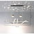 abordables Design linéaire-100 cm suspension led papillon projecteur lumière restaurant lampe moderne style nordique chaud design créatif lustre en spirale
