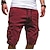 ieftine Clasic-Bărbați Pantaloni Scurți Cargo Cordon Sport Multi Buzunare Simplu Lungimea genunchiului Șic Stradă Punk și gotic Bleumarin Kaki Micro-elastic