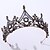 cheap Photobooth Props-Baroque Crown Black Bridal Crystal Tiara Crown Gothic Headpiece Vintage Queen Hair Accessories for Women and Girls