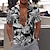cheap Men&#039;s Aloha Shirts-Men&#039;s Shirt Graphic Shirt Aloha Shirt Floral Turndown Black Yellow White Print Outdoor Street Short Sleeve Button-Down Print Clothing Apparel Fashion Designer Casual Breathable