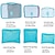 baratos Arrumação de Roupa-6 peças saco de armazenamento de viagem de moda de alta qualidade conjunto para roupas arrumado organizador bolsa de lavanderia mala sacos de embalagem (quantidade 1 peça = 1 conjunto; 2 peças = 2