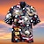 cheap Everyday Cosplay Anime Hoodies &amp; T-Shirts-Independence Day July 4 USA Flag Anime Manga Hawaii Shirts Anime 3D 3D Harajuku Graphic For Couple&#039;s Men&#039;s Women&#039;s Adults&#039; Masquerade Back To School 3D Print Festival