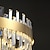 levne Lustry-60 cm stmívatelné křišťálové závěsné světlo led lustr nerezová ocel severský styl obývací pokoj jídelna 110-120v 220-240v