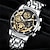cheap Quartz Watches-2022 New Va-2452 Sun Moon Star Men&#039;S Watch Skeleton Calendar Non-Mechanical Tourbillon Quartz Waterproof Watch