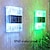 cheap Outdoor Wall Lights-4pcs Solar Wall Lights Outdoor 6LEDs Wall Lamp Waterproof for Balcony Pavilion Doorway Step Light Home Garden Decoration Solar LED Lamps