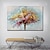 billiga Blom- och växtmålningar-handgjord oljemålning canvasvägg konst dekoration abstrakt kniv målning landskap träd för heminredning rullad ramlös osträckt målning