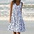 cheap Casual Dresses-Women&#039;s Casual Dress Shift Dress Sundress Midi Dress White Blue Green Print Sleeveless Spring Summer Pocket Basic U Neck Daily Vacation 2023 S M L XL XXL 3XL