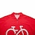Недорогие Велосипедные комплекты одежды-21Grams Муж. Велокофты и велошорты-комбинезоны С короткими рукавами Горные велосипеды Шоссейные велосипеды Белый Розовый Красный Графика Велоспорт Наборы одежды Спандекс Полиэстер 3D / Эластичная