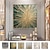 cheap Abstract Paintings-Oil Painting Handmade Hand Painted Wall Art Modern Gold Foil Picture Abstract Home Decoration Decor Rolled Canvas No Frame Unstretched