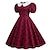 cheap Historical &amp; Vintage Costumes-1950s Vacation Dress Cocktail Dress Vintage Dress Dress Masquerade Flare Dress Women&#039;s Polka Dot Masquerade Party / Evening Dress