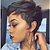 cheap Human Hair Capless Wigs-Human Hair Wig Body Wave Pixie Cut Natural Black Adjustable Natural Hairline For Black Women Machine Made Capless Brazilian Hair All Natural Black #1B 6 inch Daily Wear Party &amp; Evening